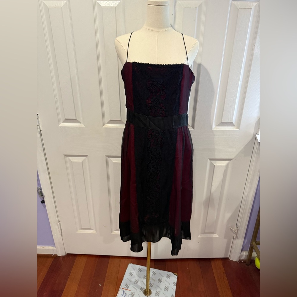 Zara Woman Red Silk Blend Top